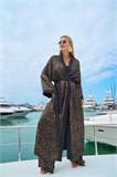 Кимоно блестящее леопард (макси) 293365766